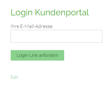 SevLink Kundenportal – Magic Link Login ohne Passwort